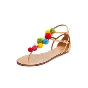 Aquazzura Pom-Pom Sandals (EU 38) (EU 39)